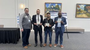 Omid Davami with other award winners from the ITS Heartland Research Competition